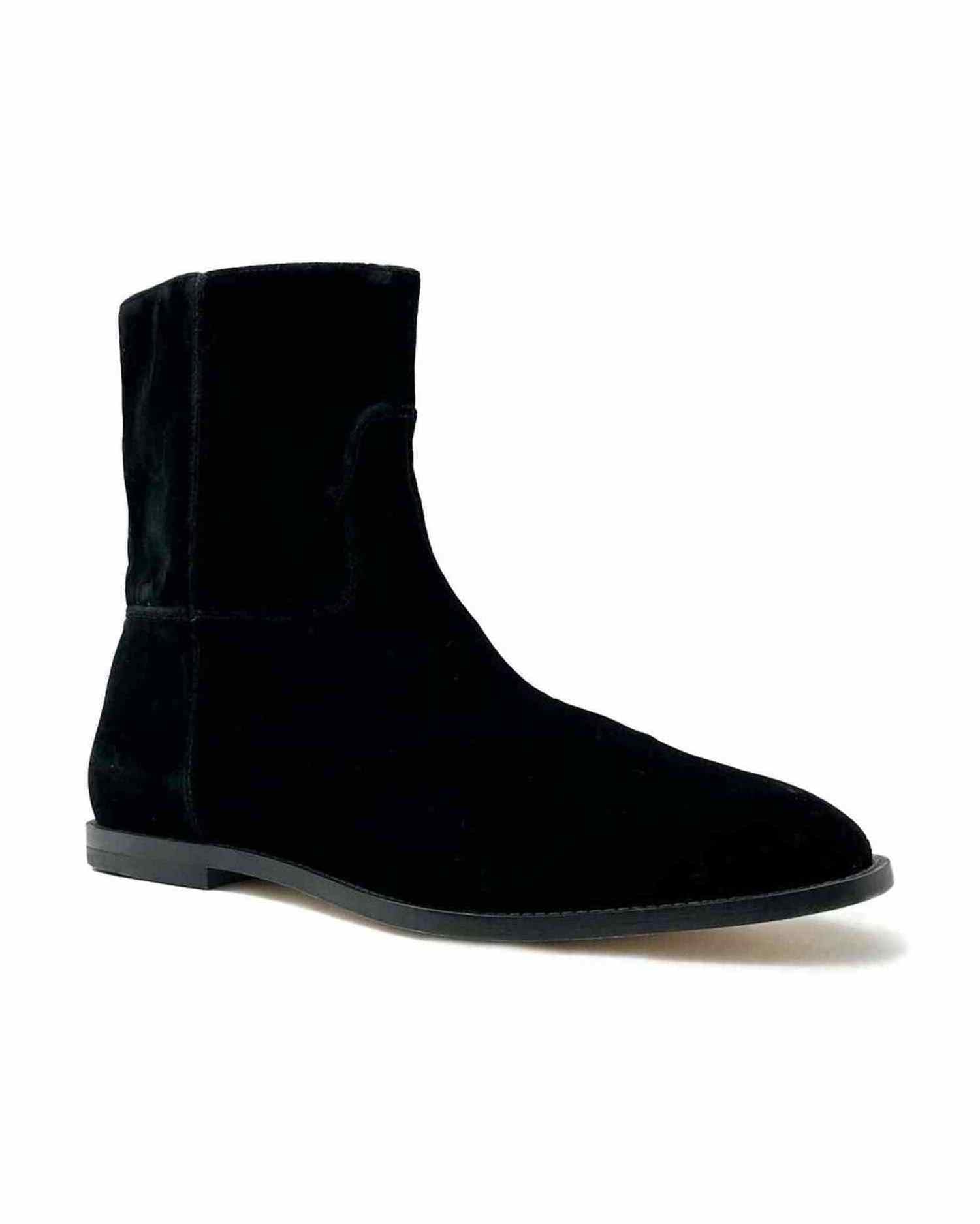 Off- Leather Di Calfskin White Black Boot Glam Steals
