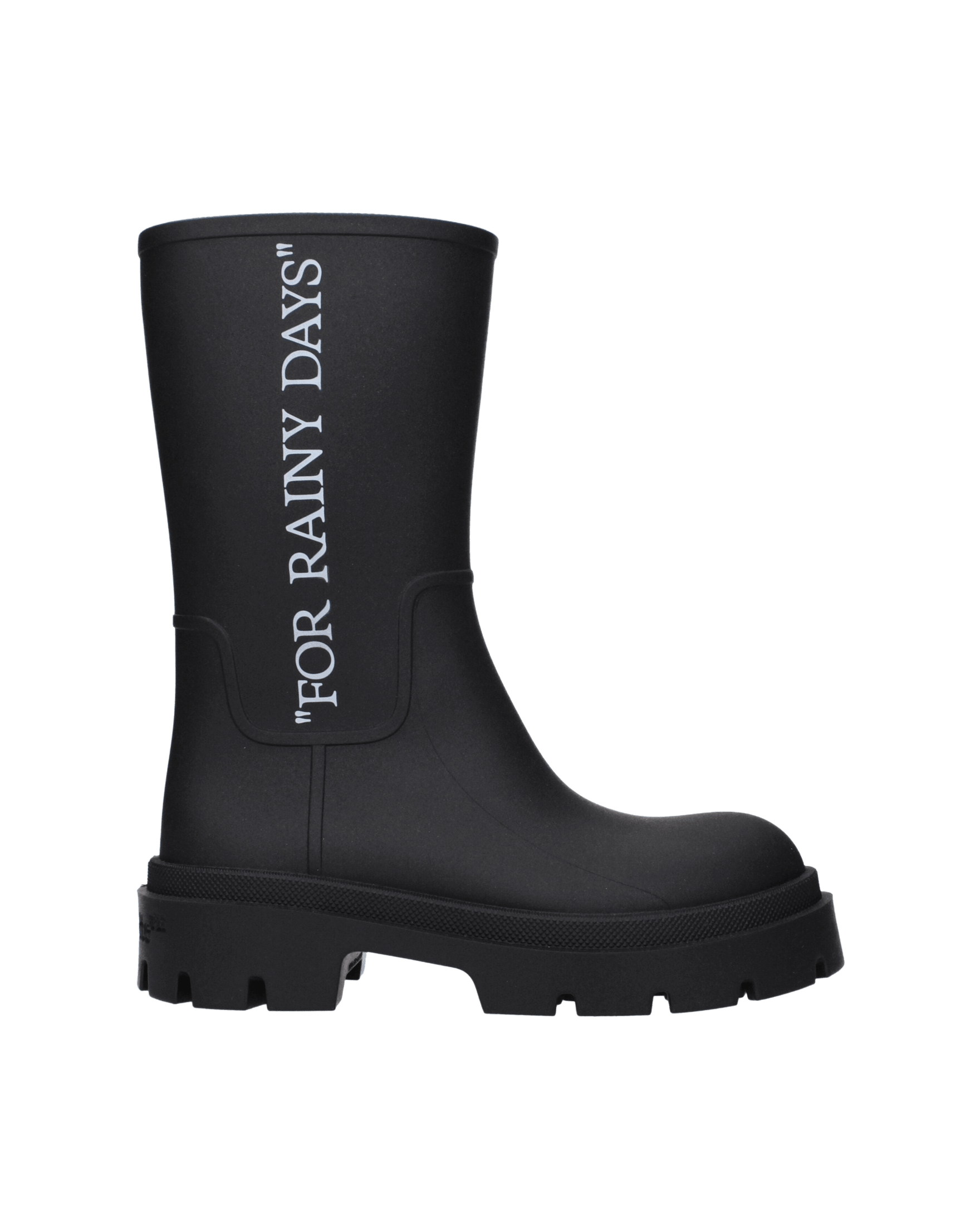 Off White Cotton Black Ankle Boots Glam Steals