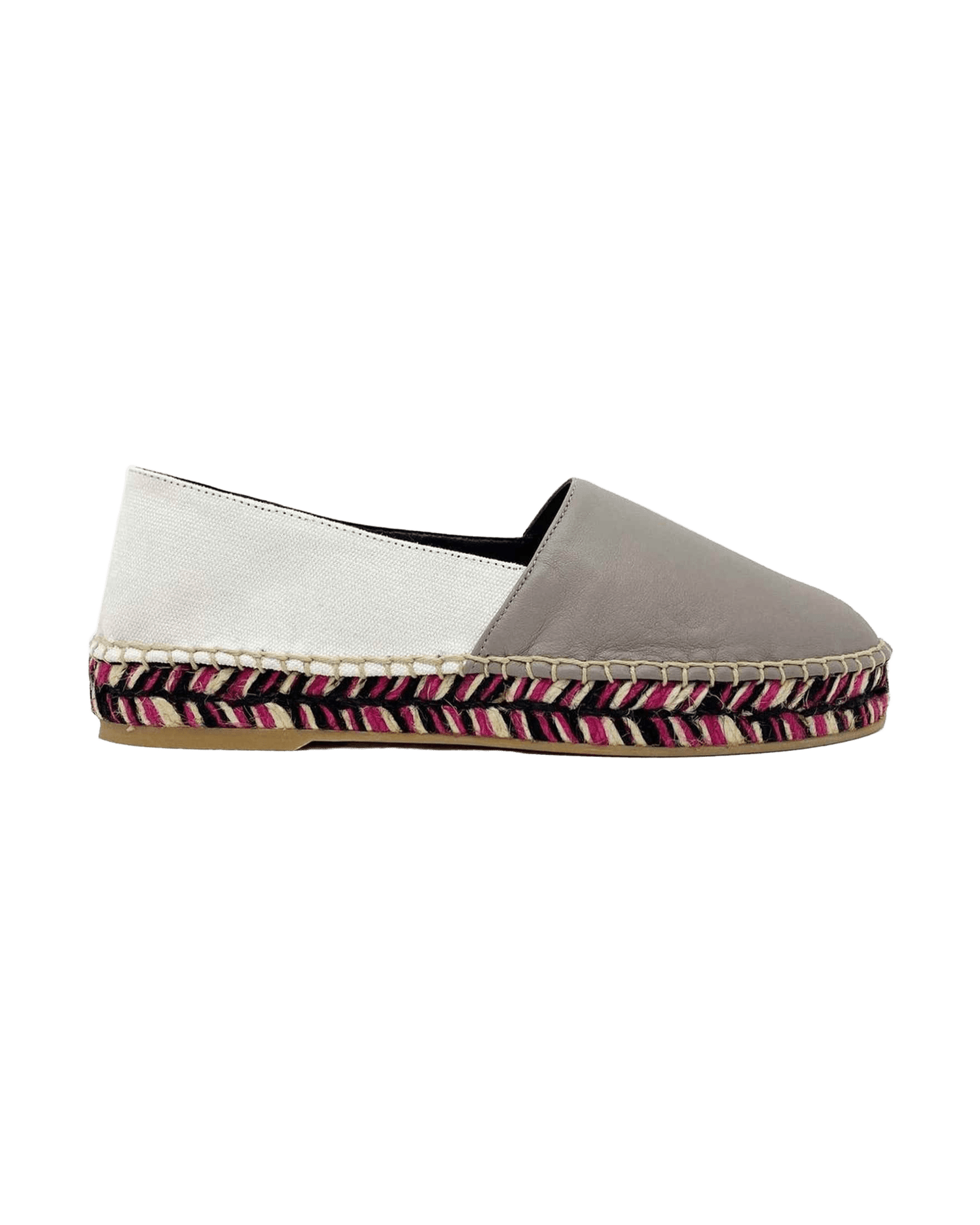 Off- Leather White Espadrilles Glam Steals