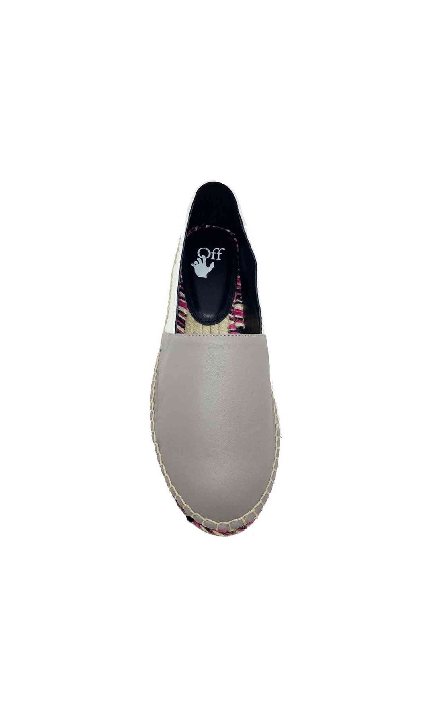 Off-White Leather Espadrilles Glam Steals