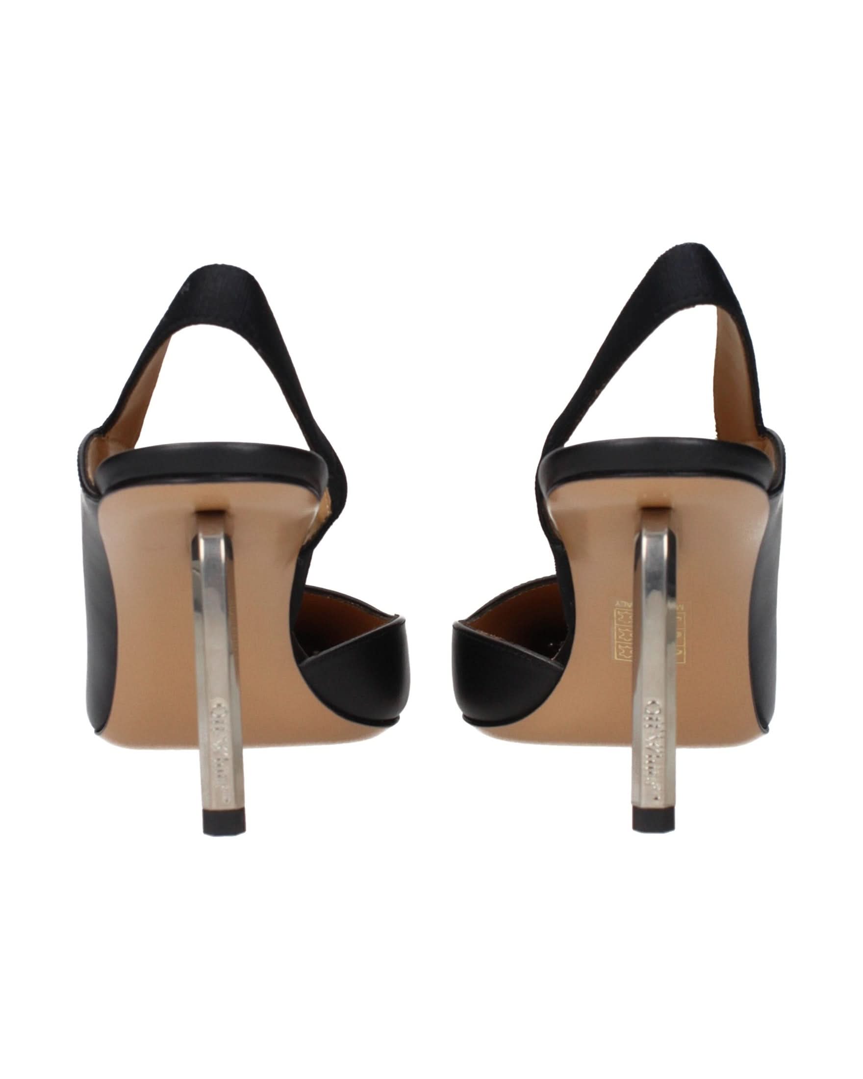 Off- Leather White High Heel Pumps Heels
