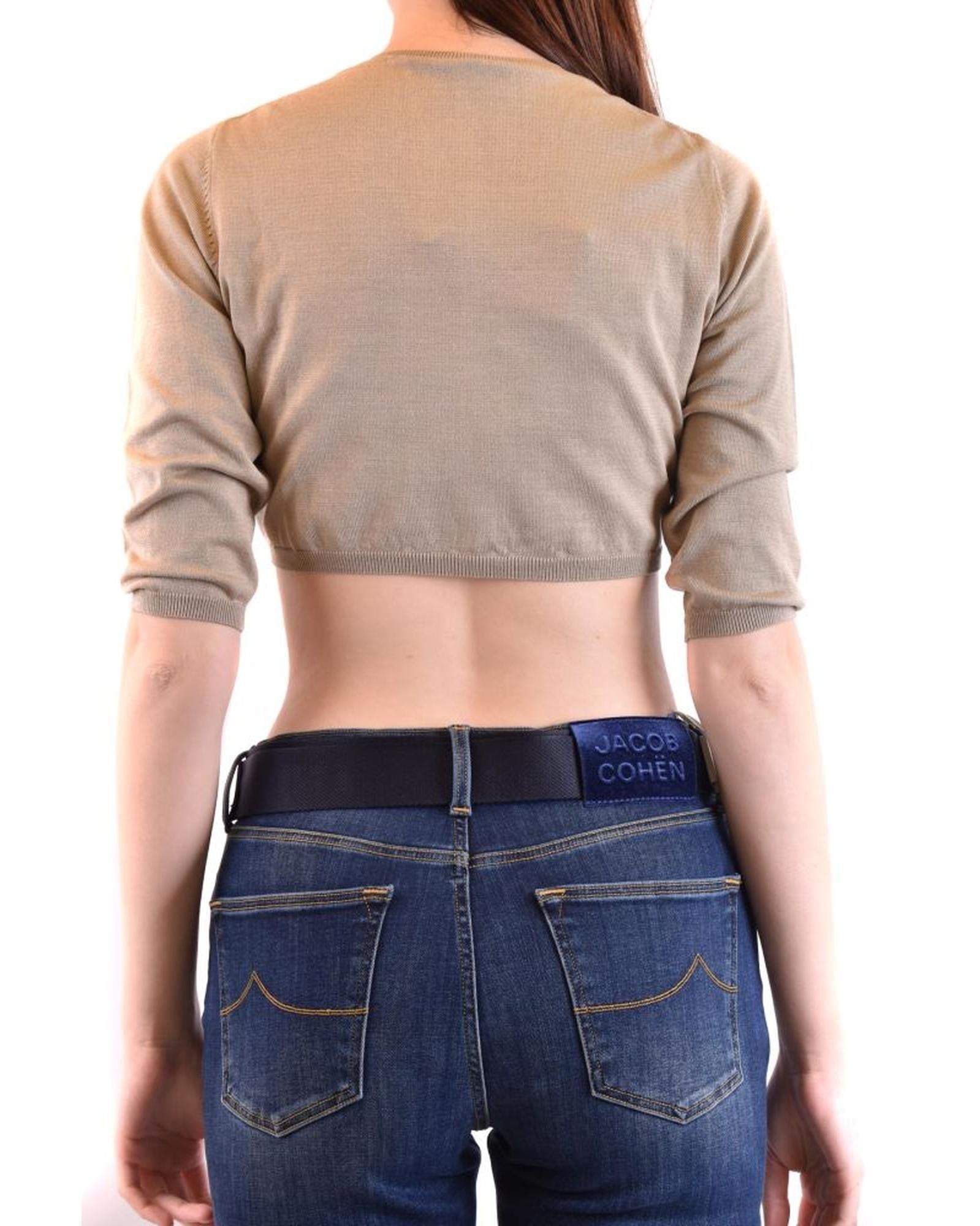 Parosh Brown Cotton Cardigan Glam Steals