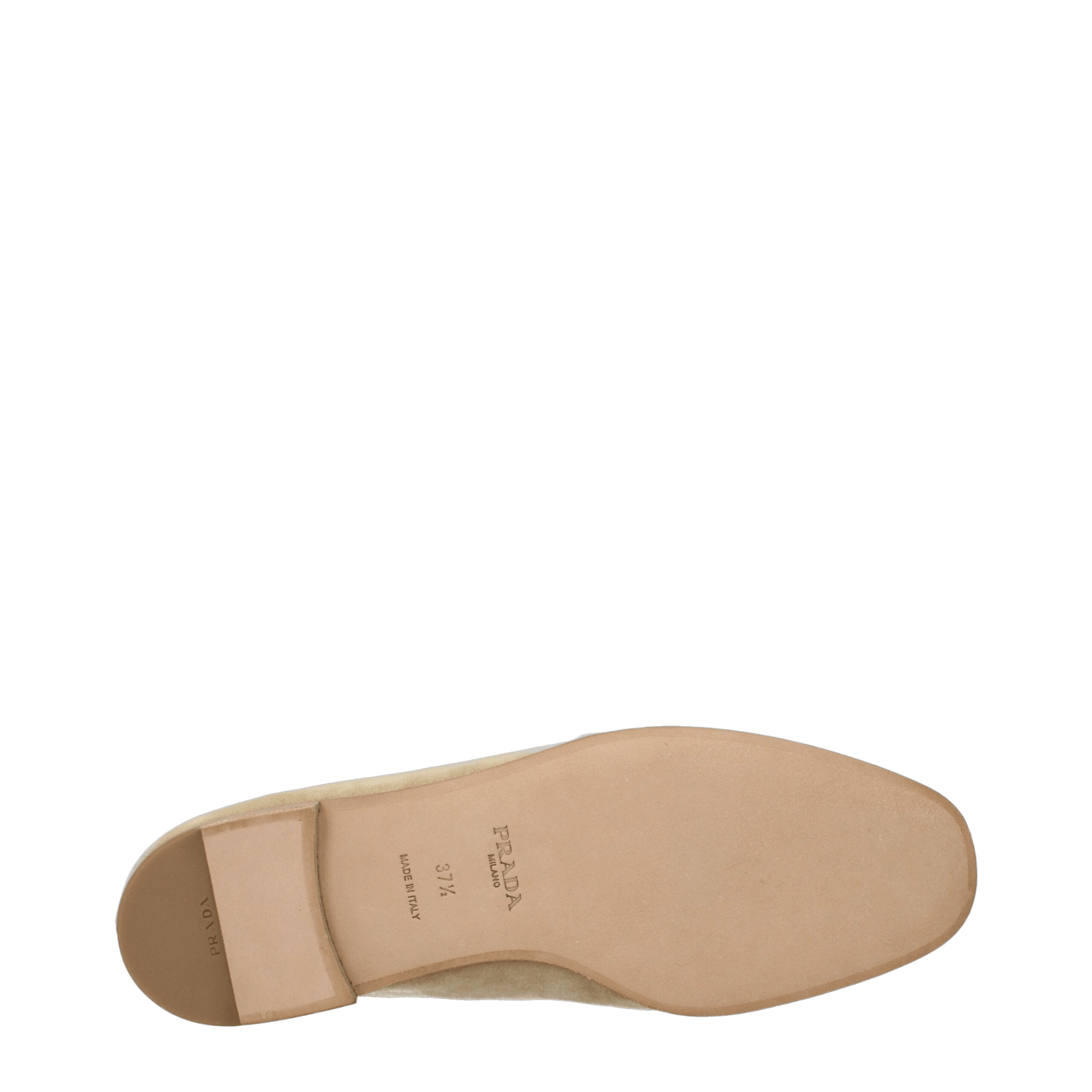 Prada Beige Leather Slip On Loafers Glam Steals