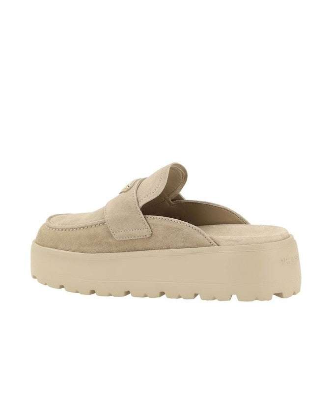 Prada Beige Rubber Platform Loafers Glam Steals