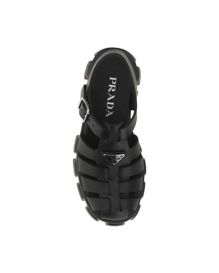 Prada Black Acetate Platform Sandals Glam Steals