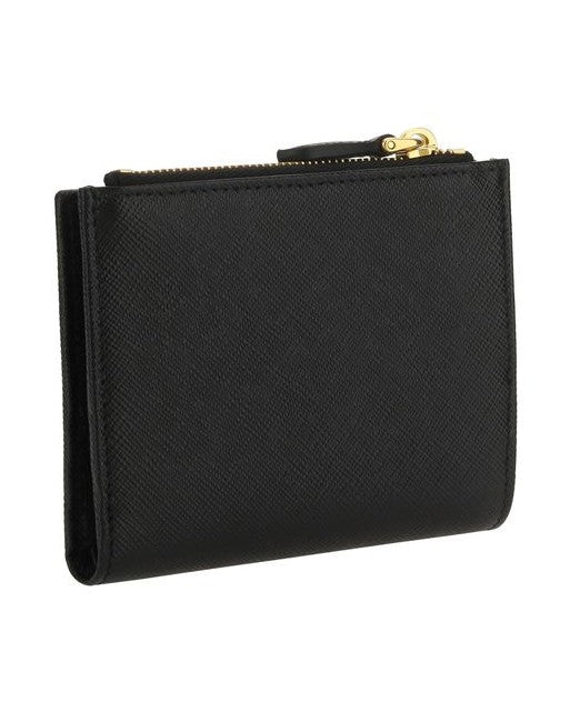 Prada Black Calf Leather Bos Taurus Wallet Glam Steals