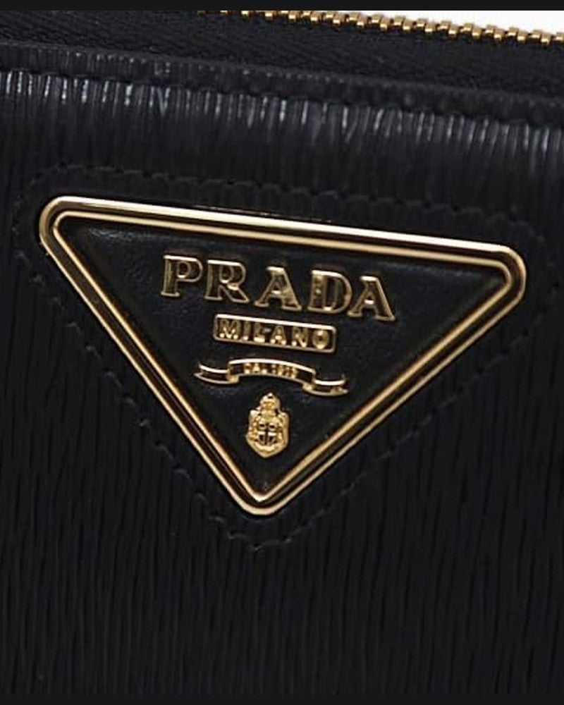 Prada Black Calfskin Wallet