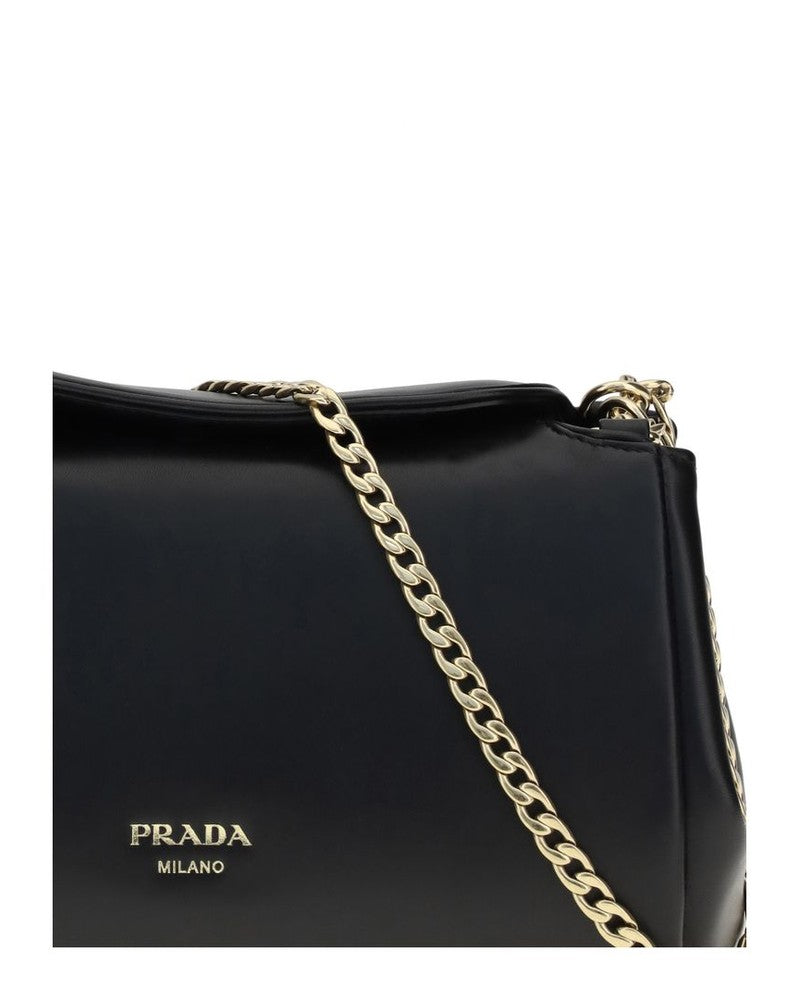 Prada Black Lamb Ovis Aries Shoulder Bag Glam Steals