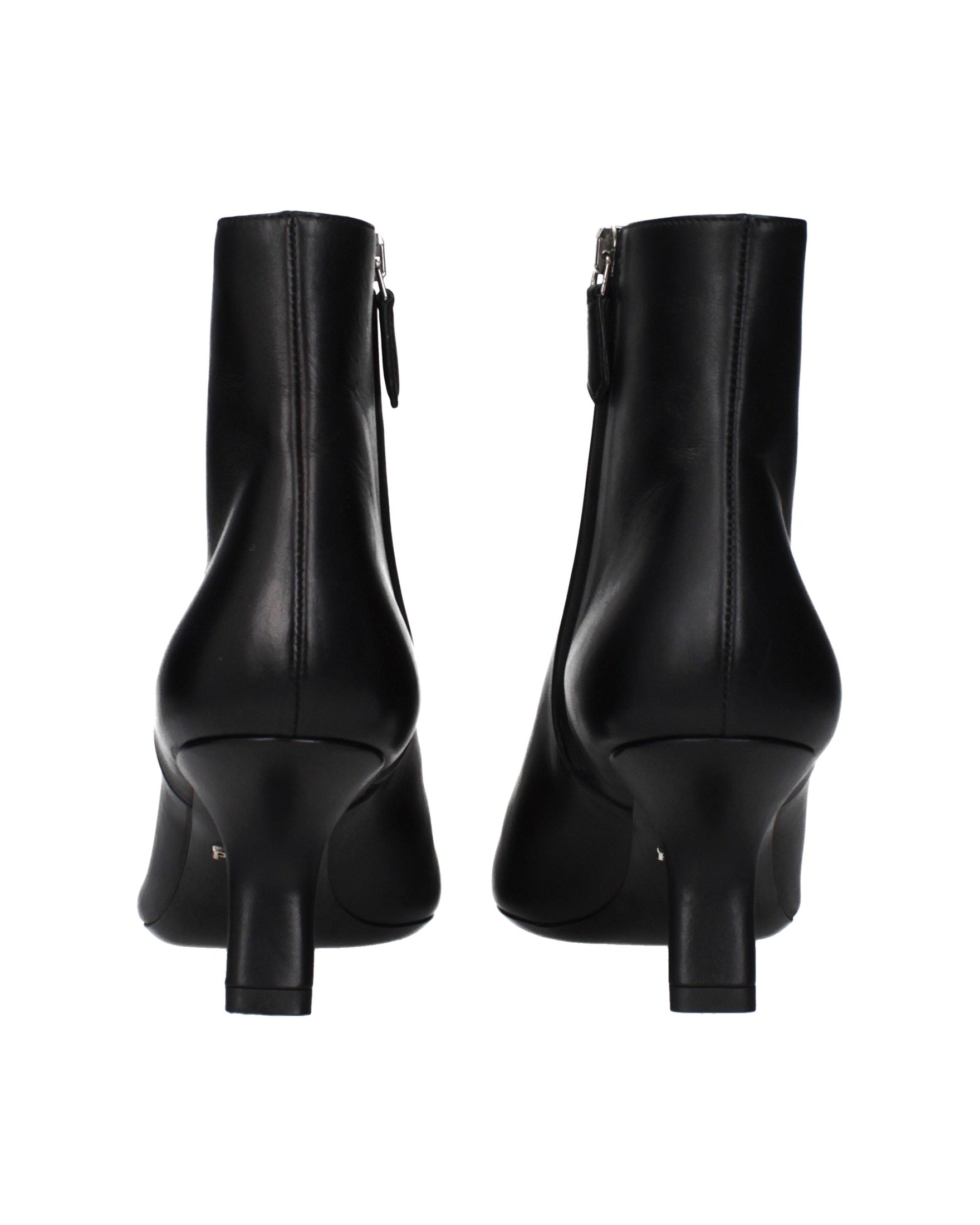Prada Black Leather Ankle Boots Glam Steals
