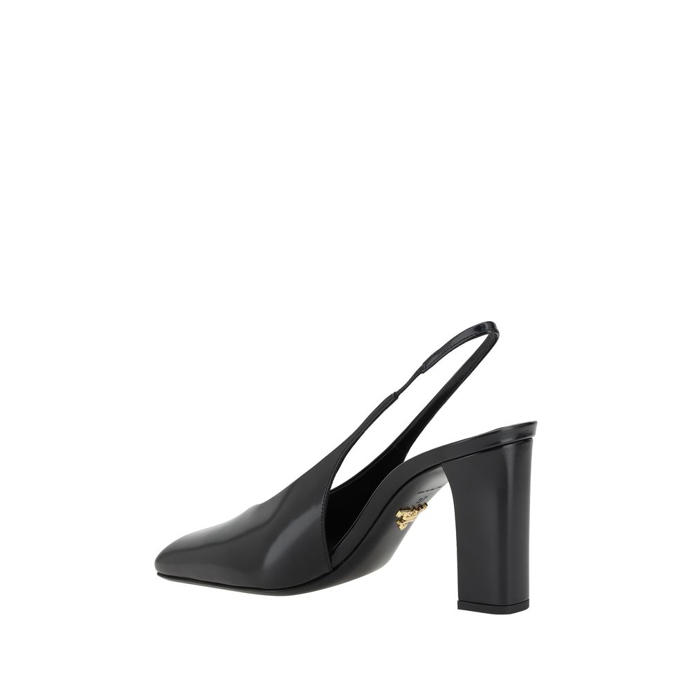 Prada Black Leather Calf Pumps Glam Steals
