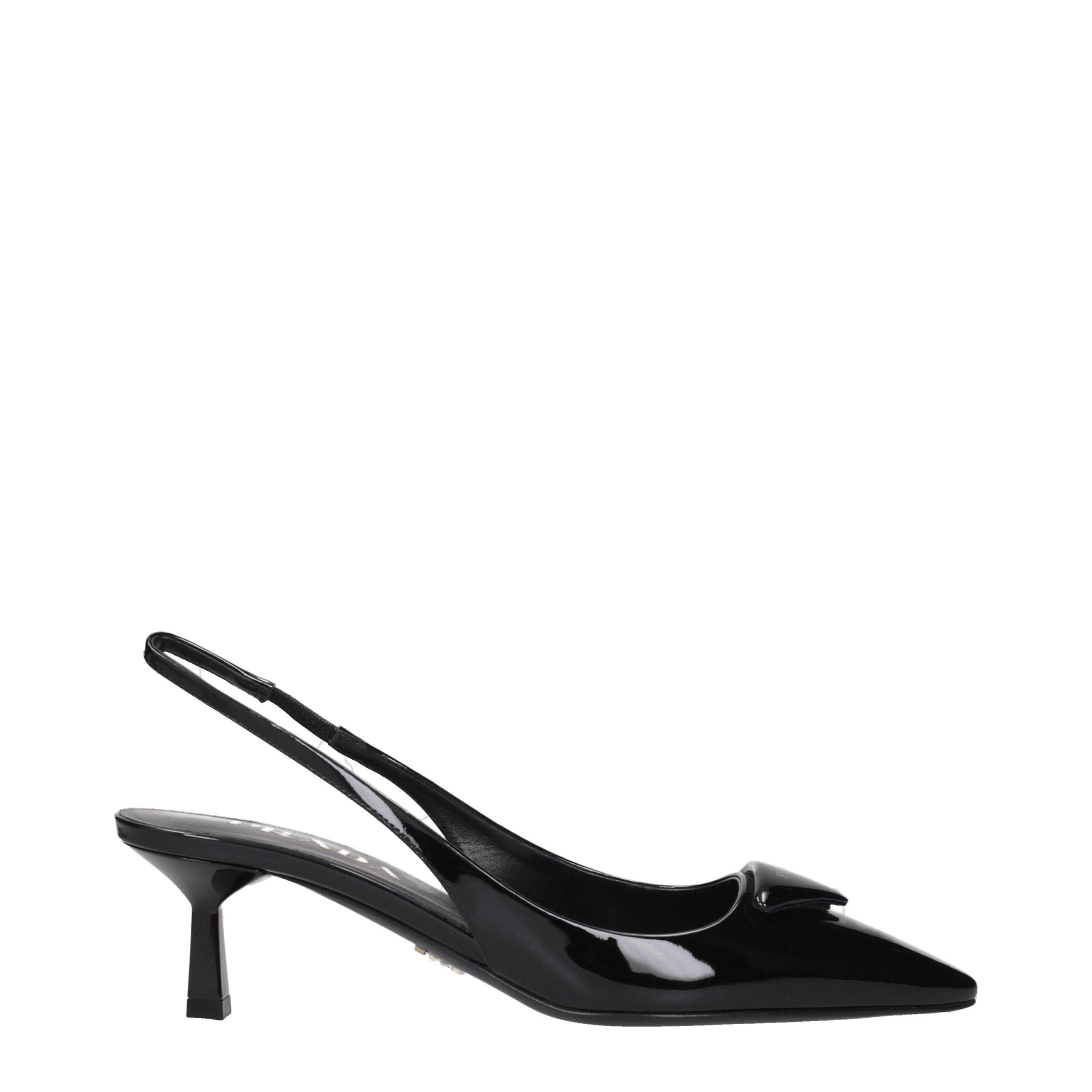 Prada Black Leather Mid Heel Pumps Glam Steals