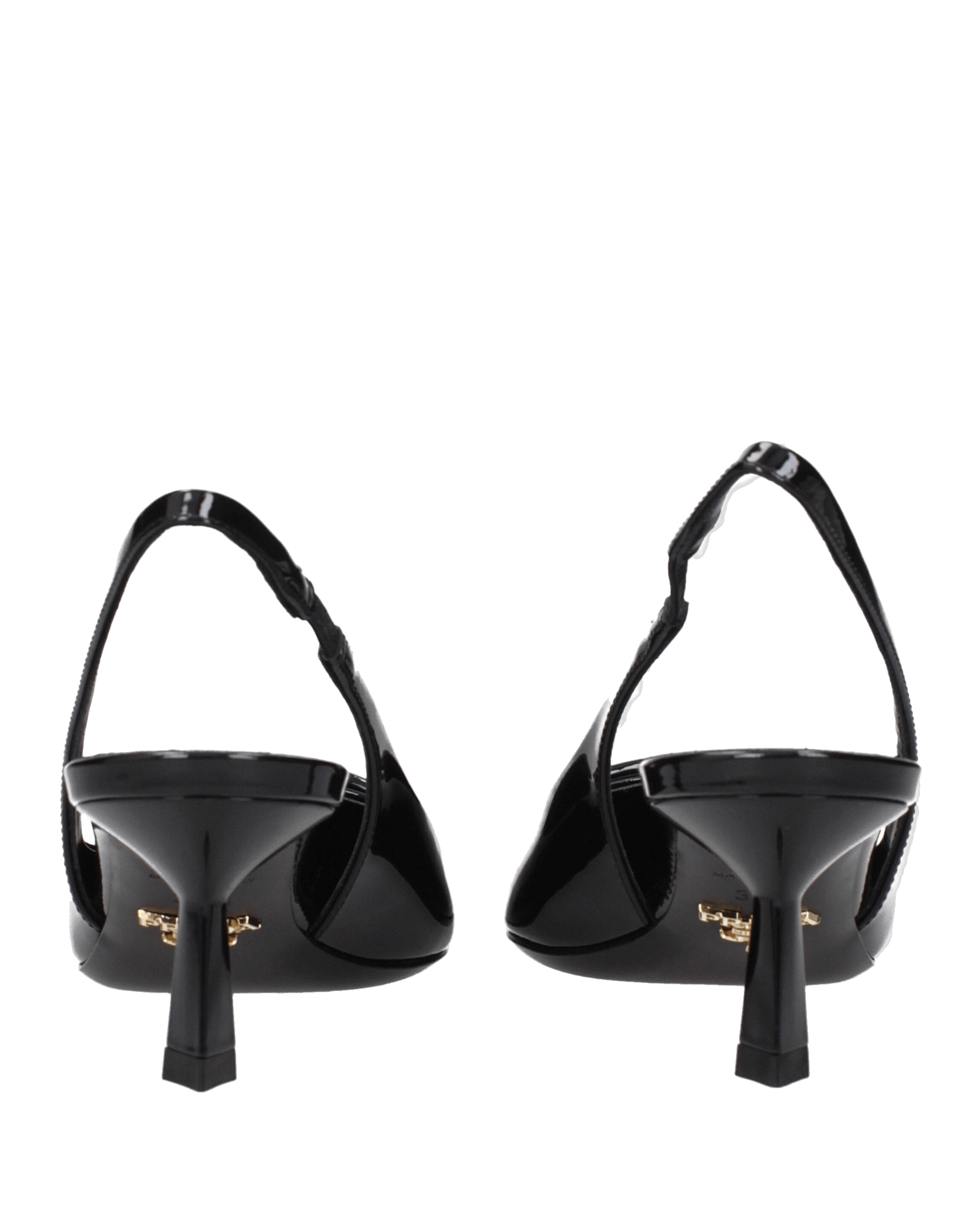 Prada Black Leather Mid Heel Pumps Glam Steals