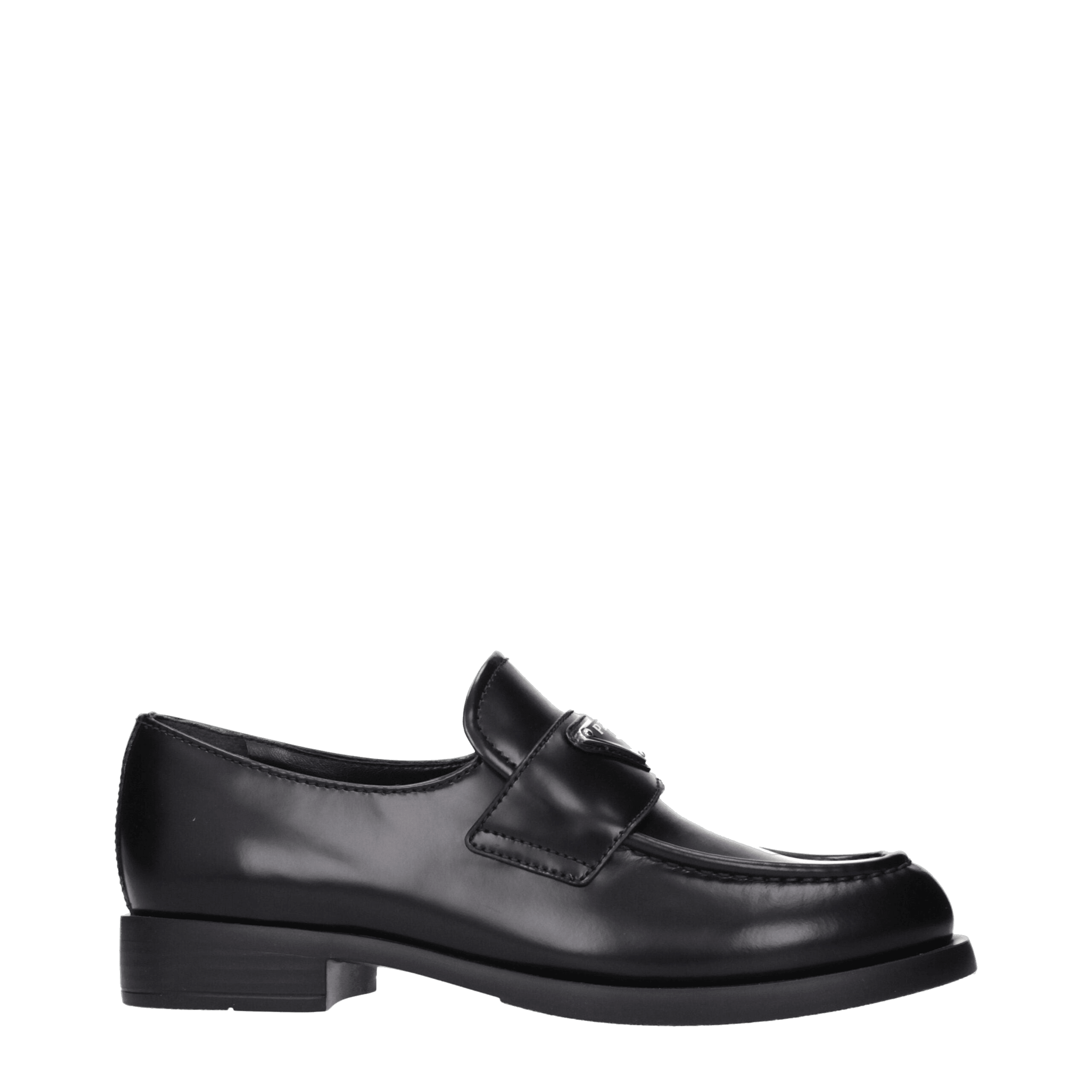 Prada Black Leather Slip On Loafers Glam Steals
