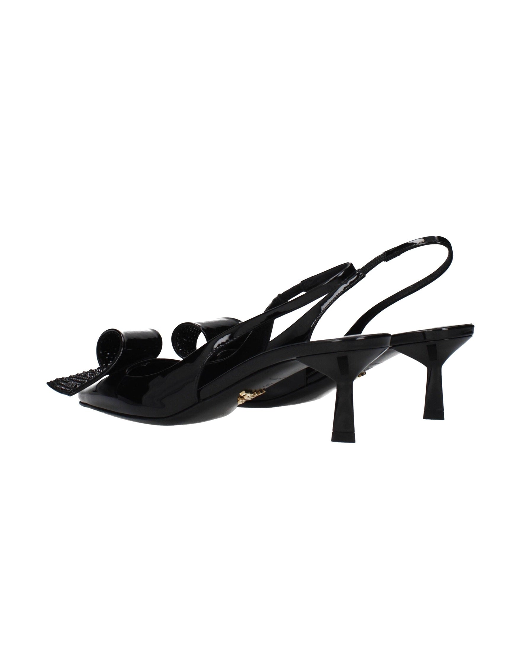 Prada Black Leather Stiletto Heel Sandals Glam Steals