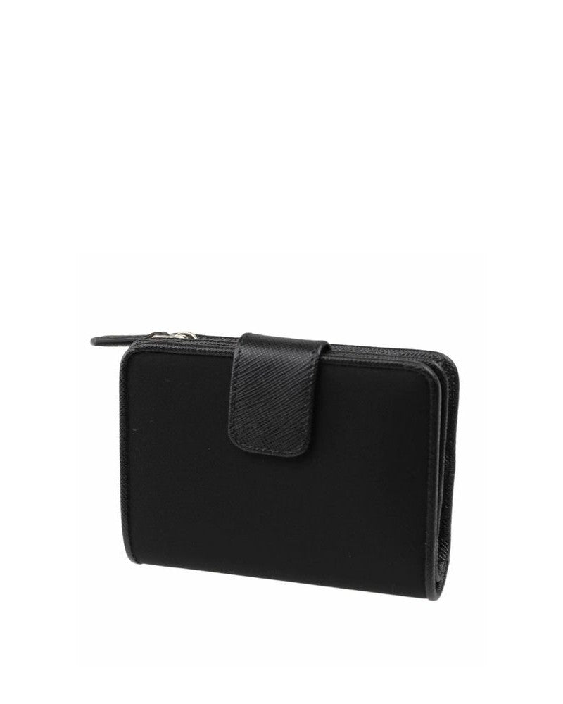 Prada Black Nylon Wallet Wallets
