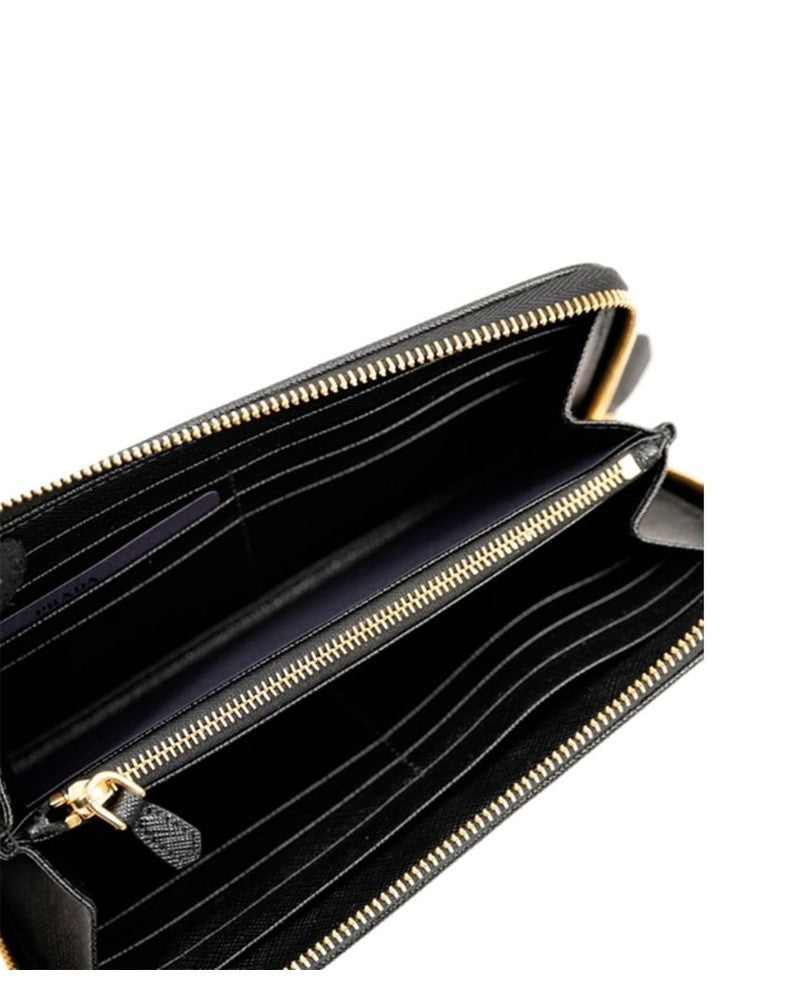 Prada Black Nylon Wallet Wallets