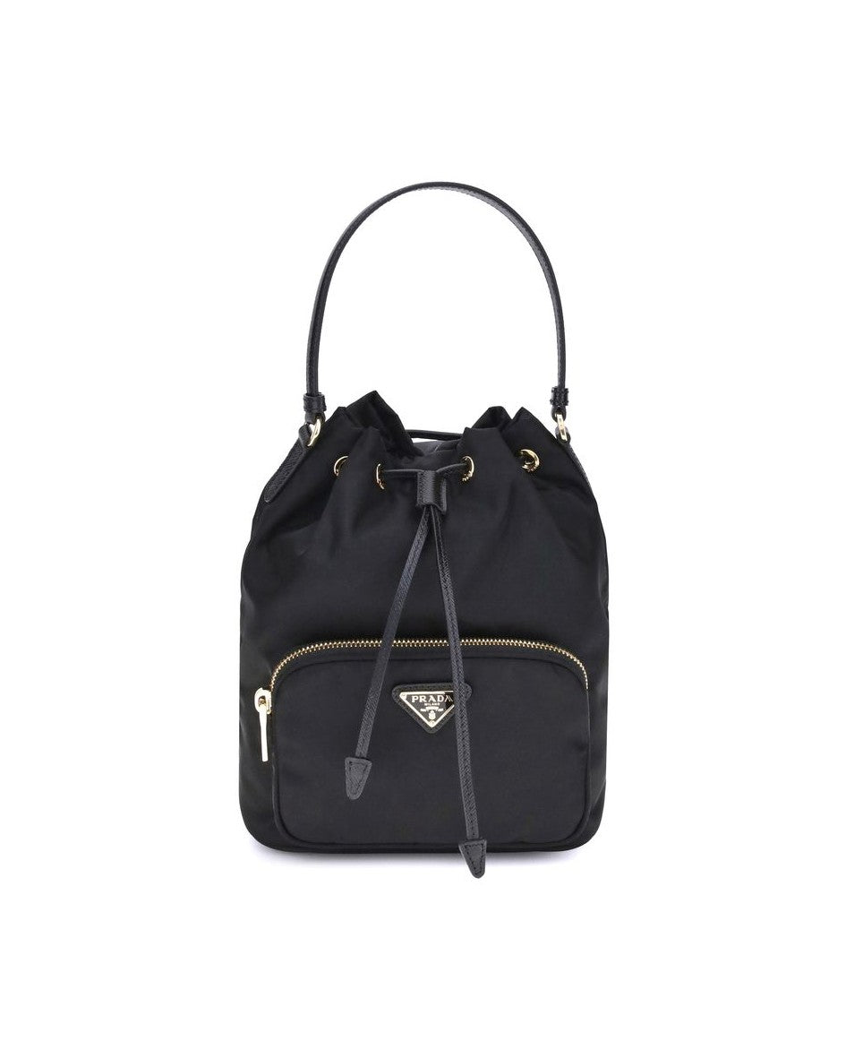 Prada Black Polyamide Backet Bag Glam Steals