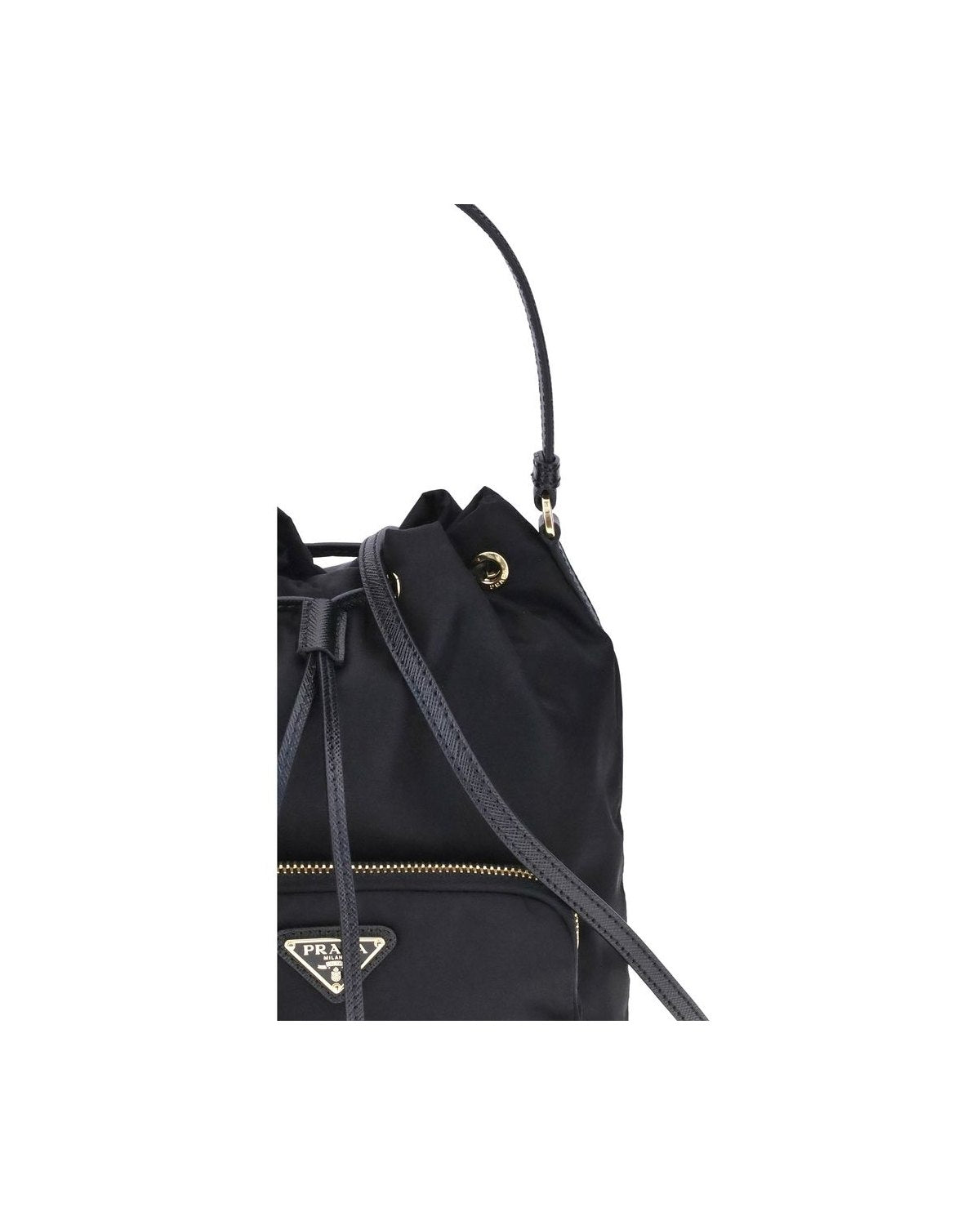Prada Black Polyamide Backet Bag Glam Steals