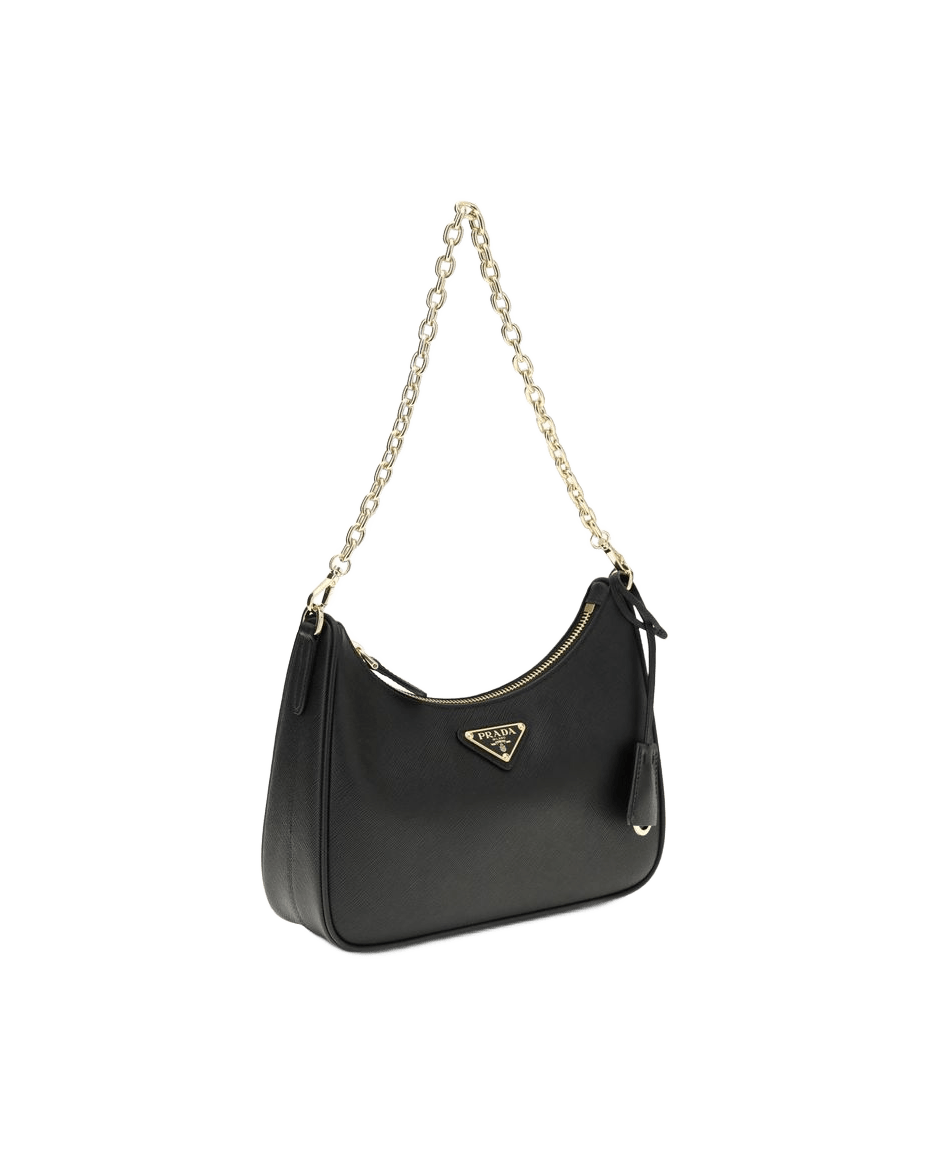 Prada Black Recycled Polyamide Shoulder Bag Glam Steals