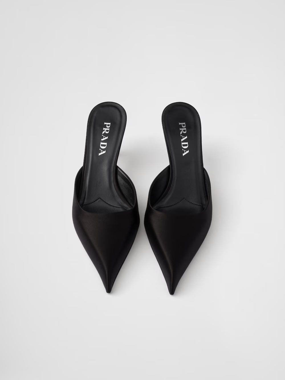 Prada Black Satin Sabot Glam Steals