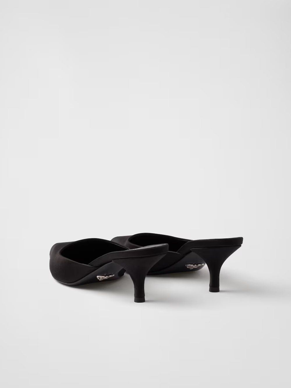 Prada Black Satin Sabot Glam Steals