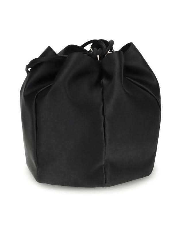 Prada Black Silk Backet Bag Glam Steals