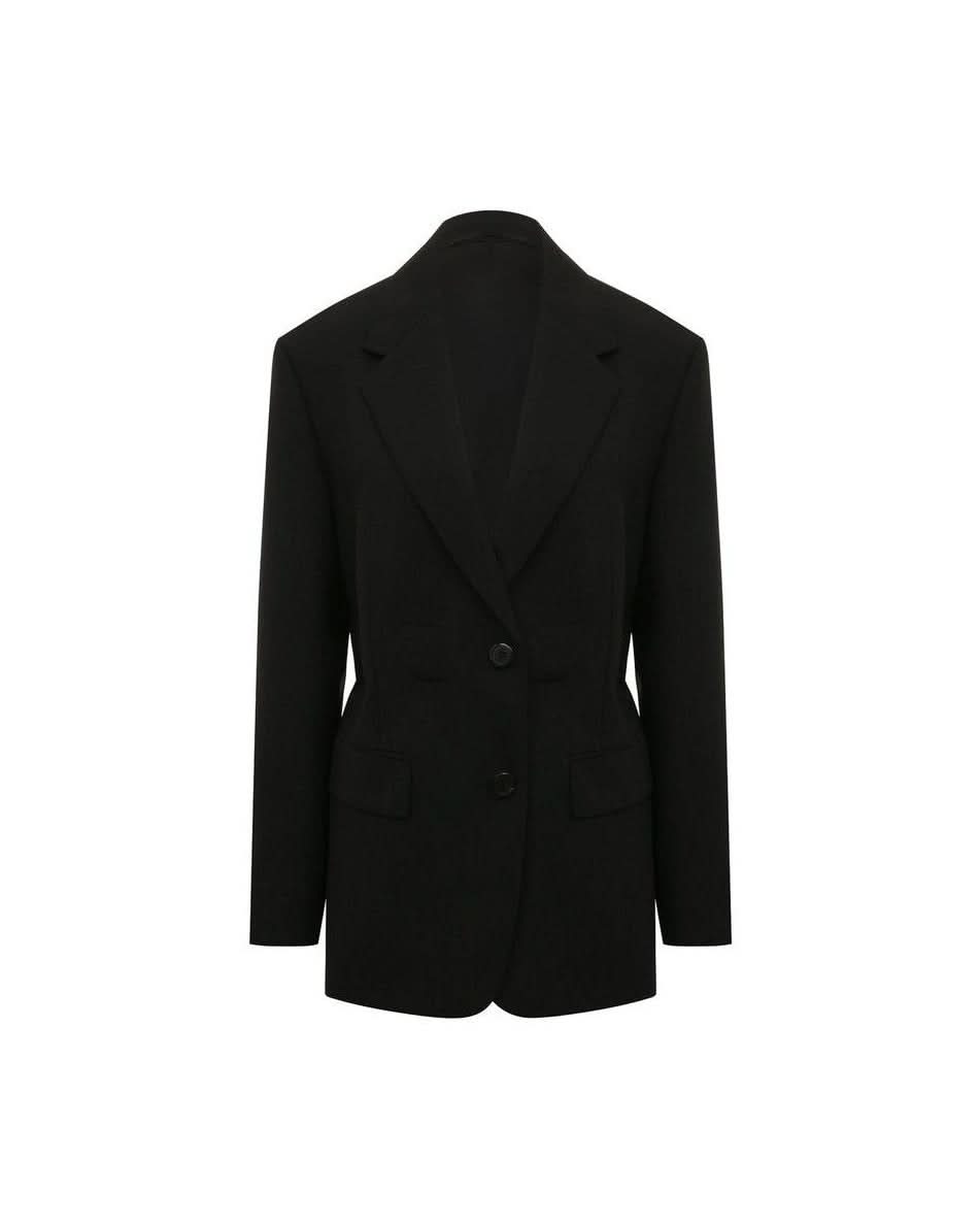 Prada Black Wool Fleece Coat Glam Steals