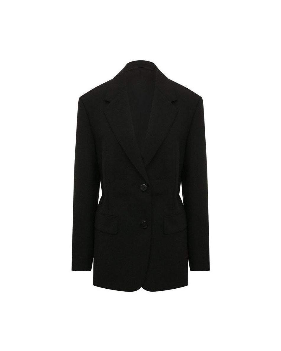 Prada Black Wool Fleece Coat Glam Steals