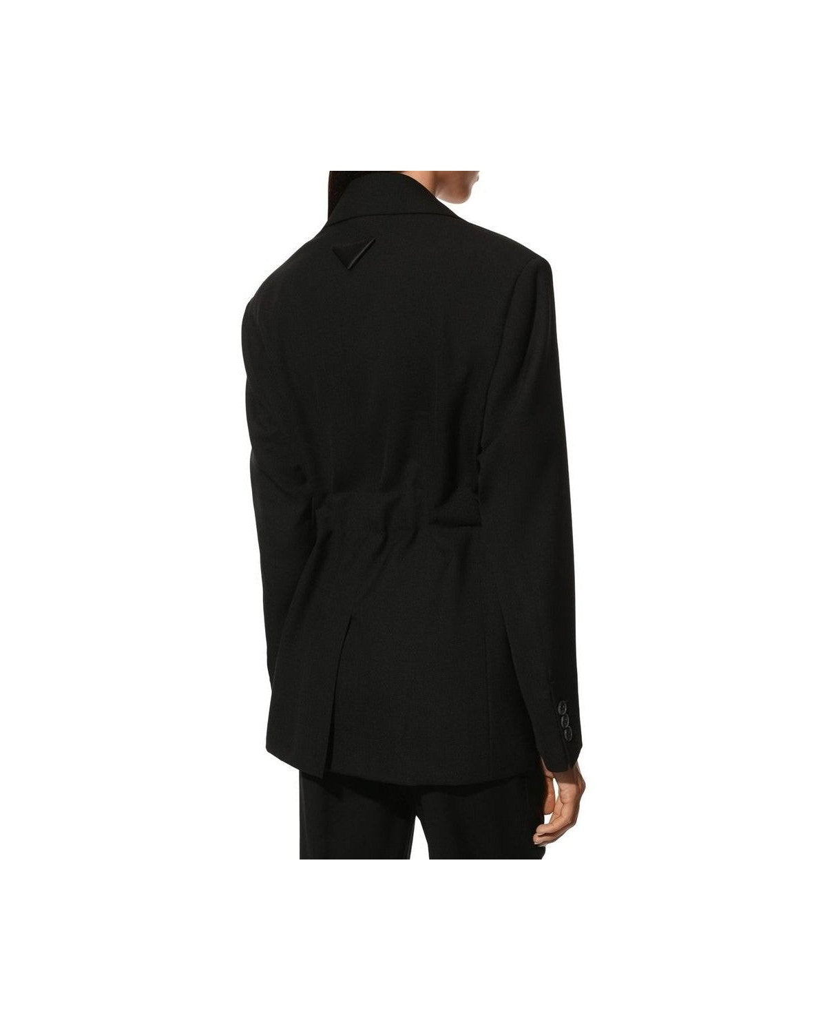 Prada Black Wool Fleece Coat Glam Steals