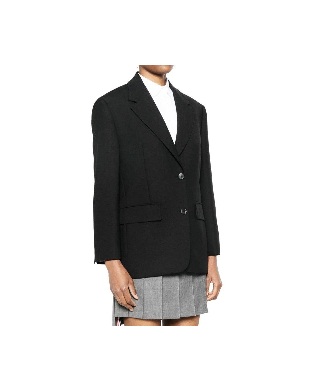 Prada Black Wool Virgin Blazer Glam Steals