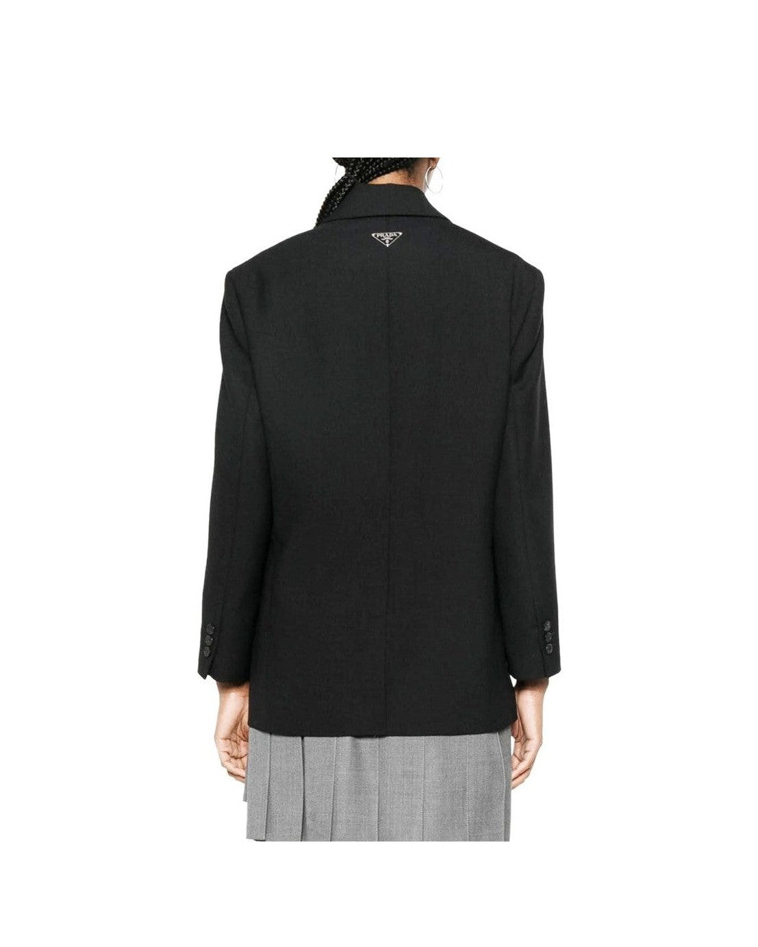 Prada Black Wool Virgin Blazer Glam Steals