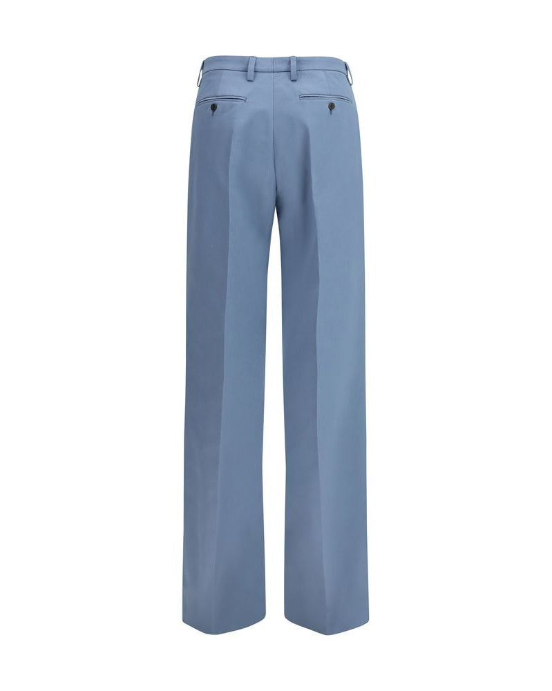Prada Blue Cotton Chino Pant Glam Steals