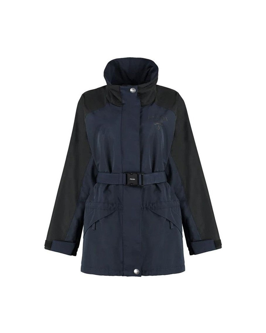 Prada Blue Polyamide Shell Jacket Glam Steals
