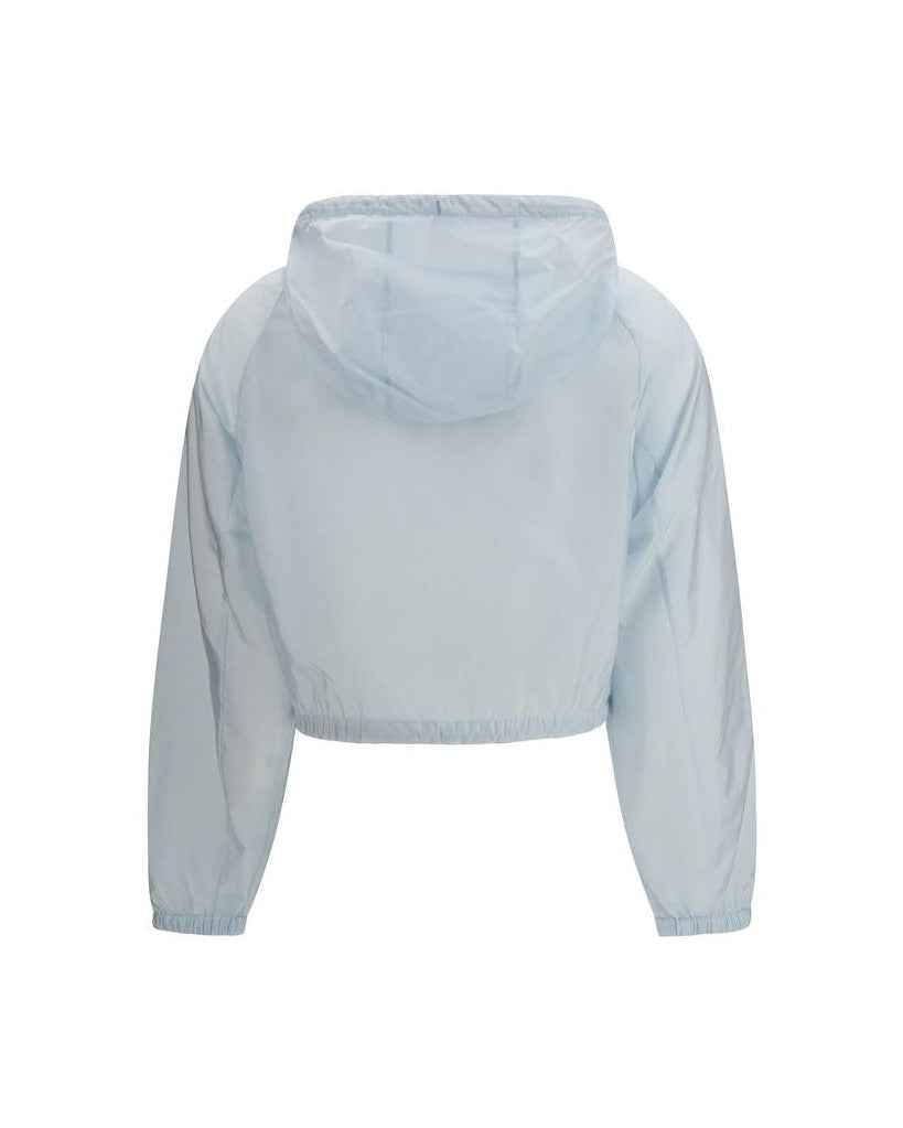 Prada Blue Recycled Polyamide Shell Jacket Glam Steals