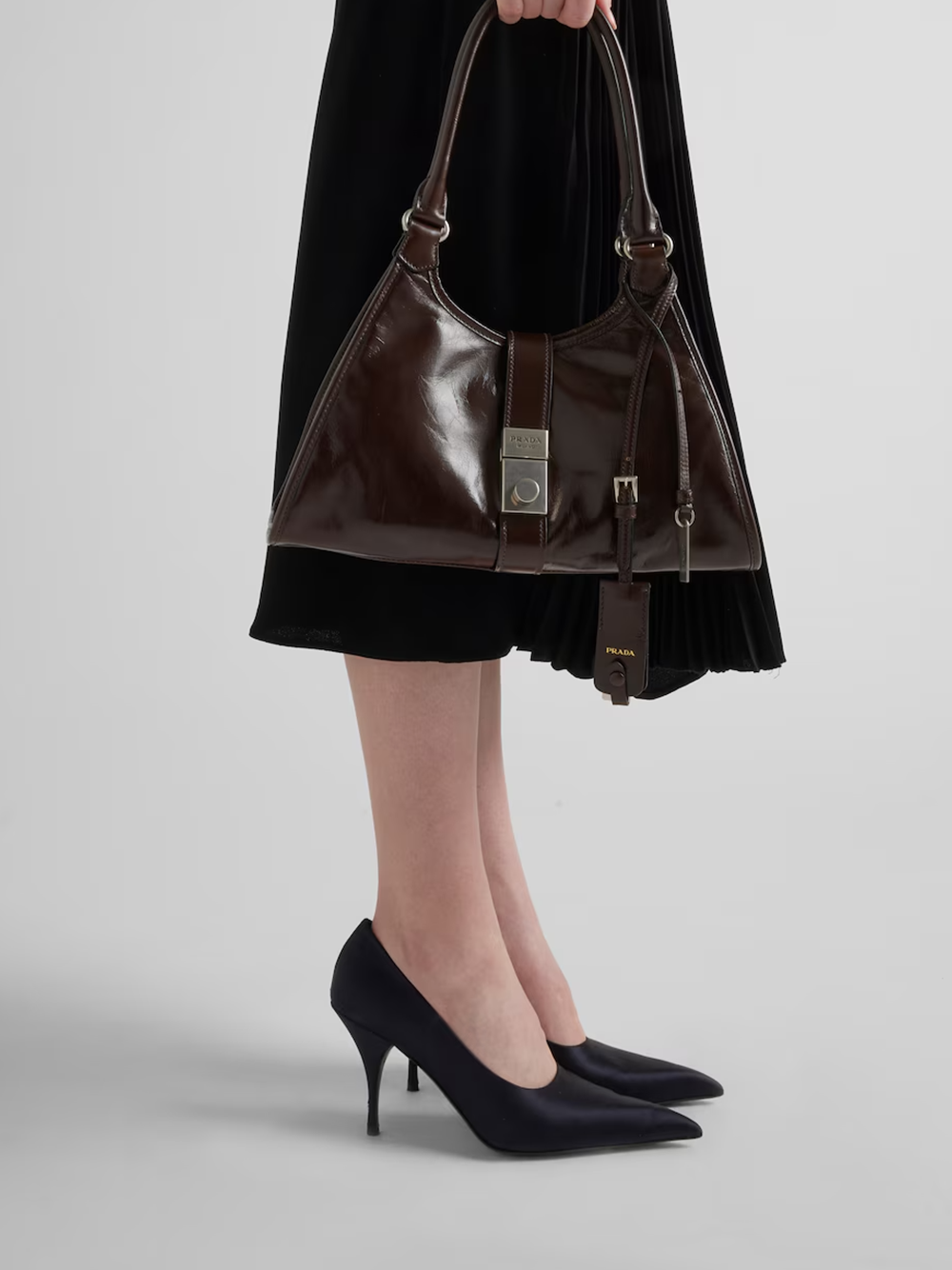 Prada Blue Satin Pumps Glam Steals