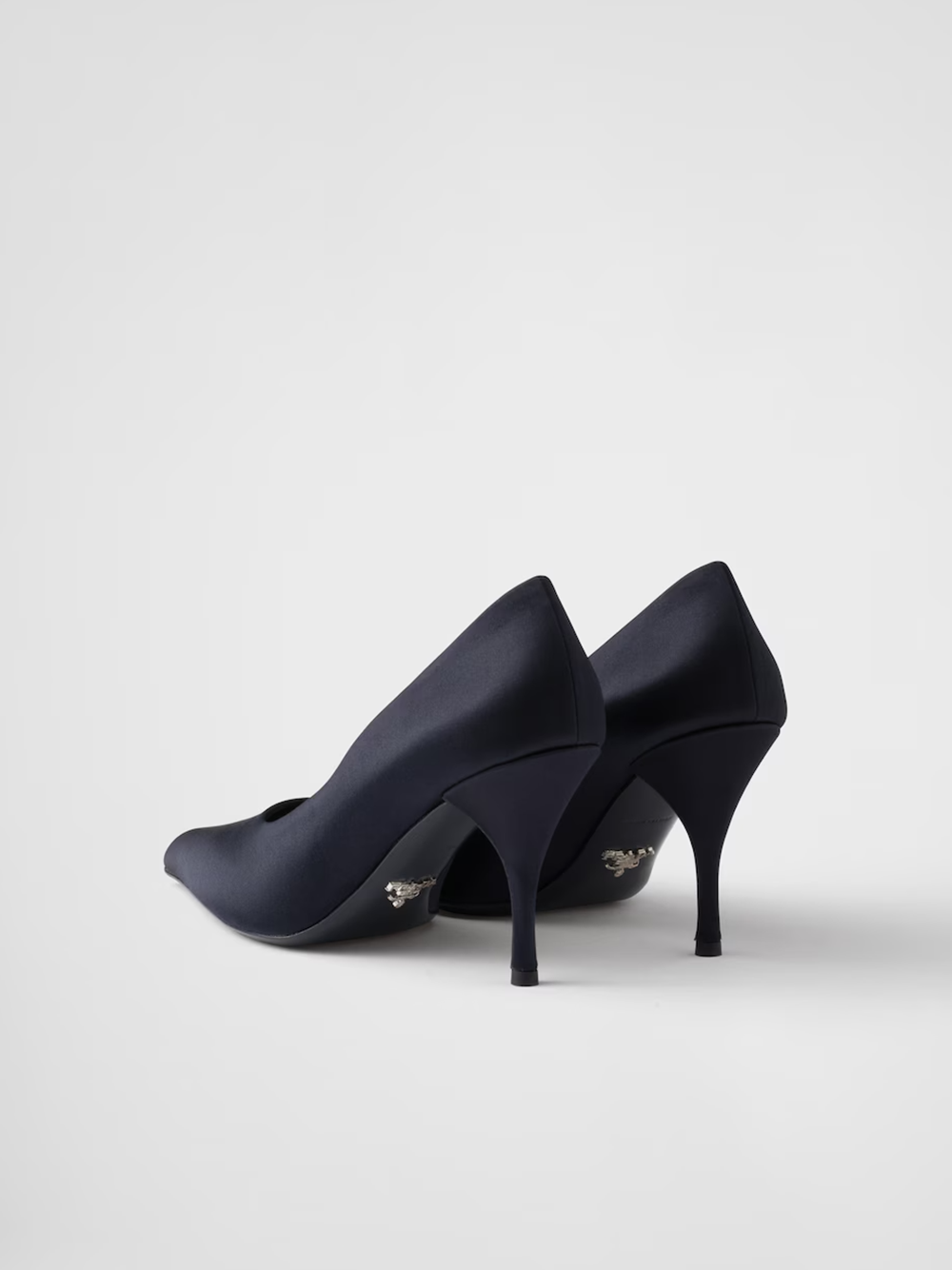Prada Blue Satin Pumps Glam Steals