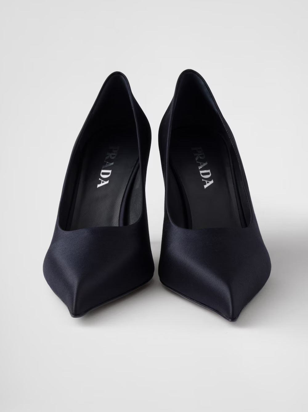 Prada Blue Satin Pumps Glam Steals