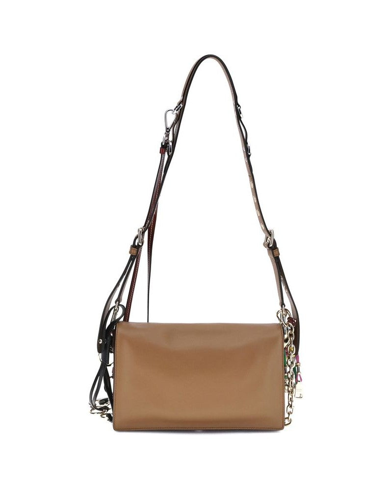 Prada Brown Calf Leather Bos Taurus Shoulder Bag Glam Steals