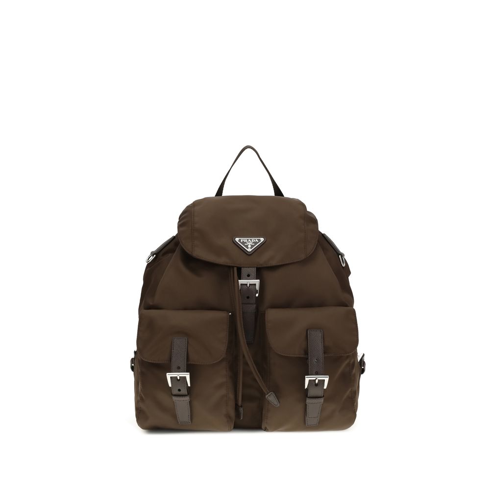 Prada Brown Recycled Polyamide Backpack Glam Steals