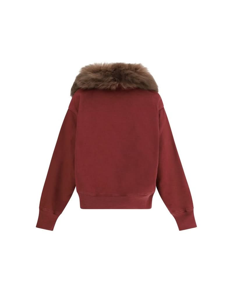 Prada Cotton Bordeaux Sweatshirt