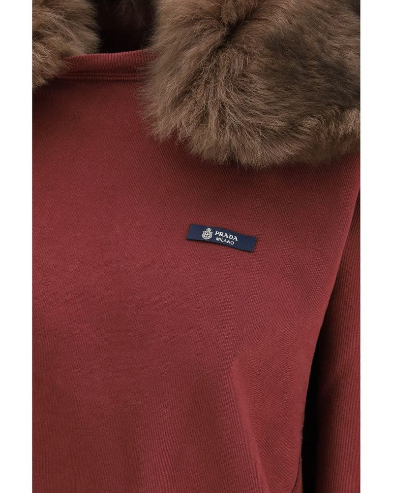 Prada Cotton Bordeaux Sweatshirt Glam Steals