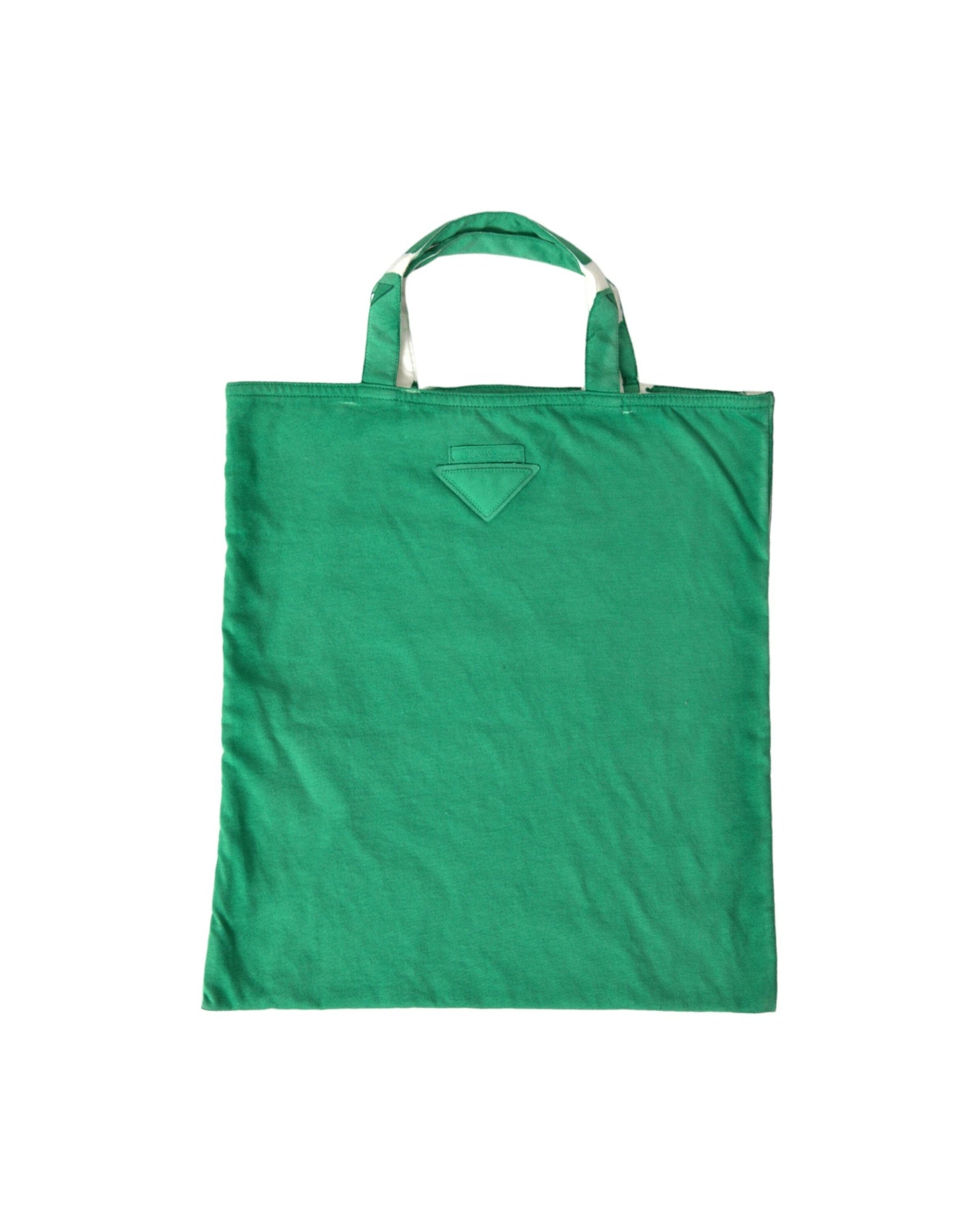 Prada Elegant Fabric Tote Green Bag Glam Steals