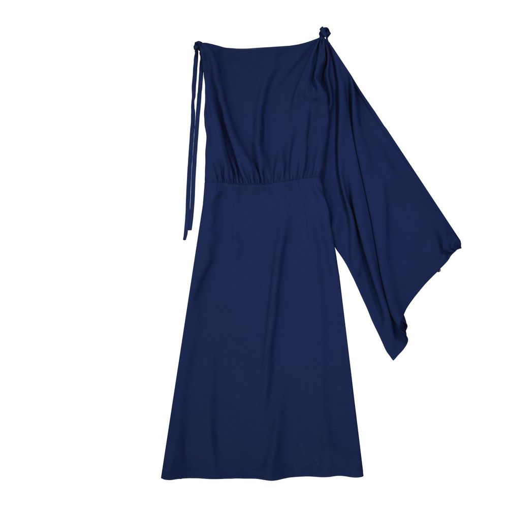 Prada Flared One Sleeve Midi Dress Glam Steals