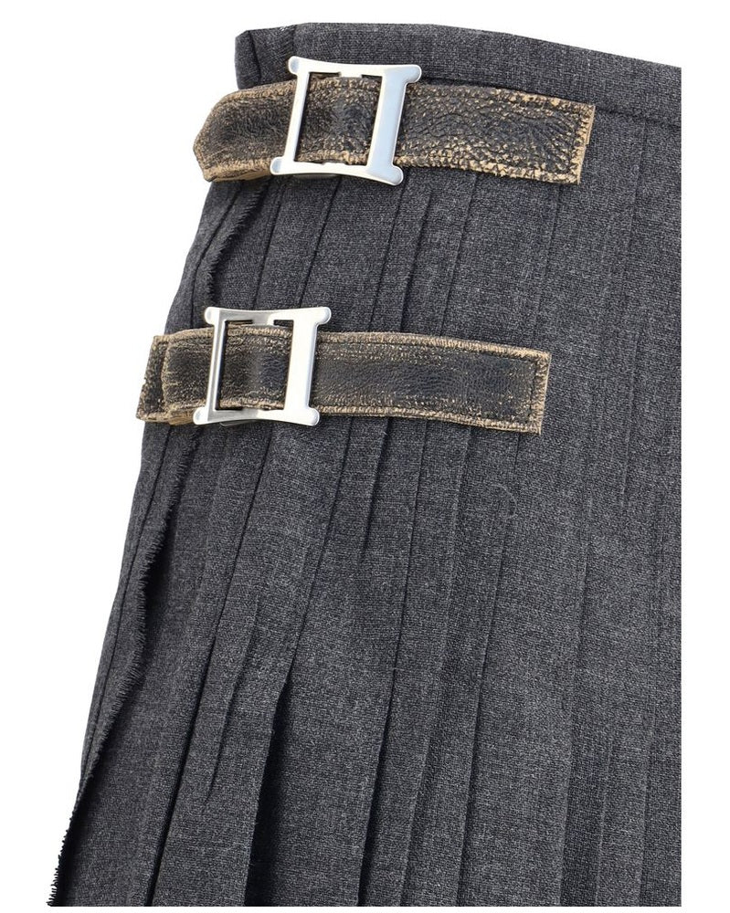 Prada Gray Mohair Long Skirt Glam Steals
