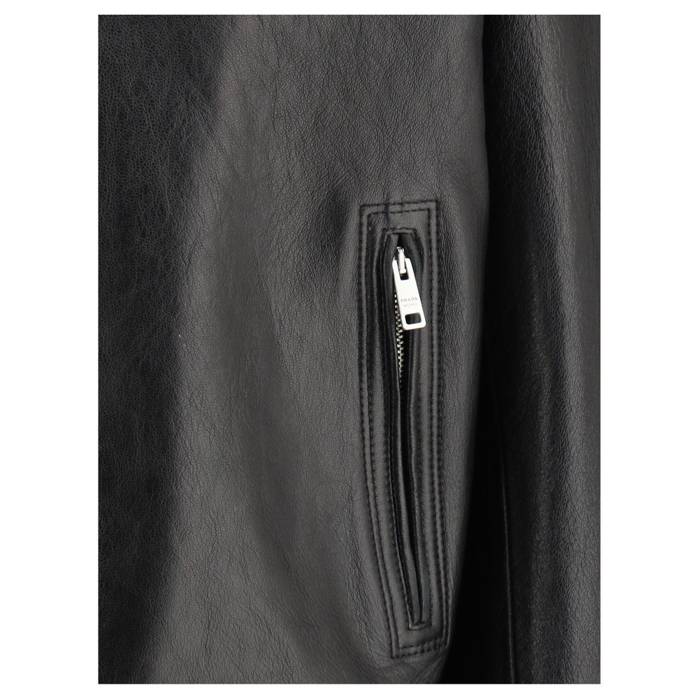 Prada Leather Biker Jacket Glam Steals