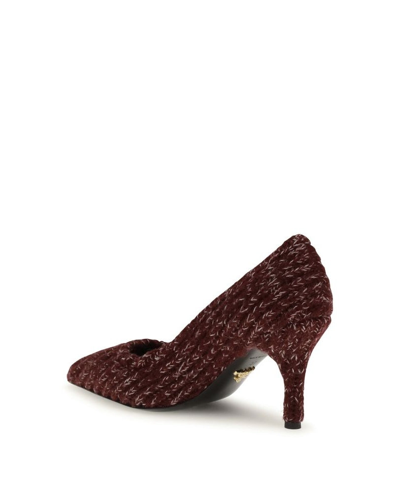 Prada Leather Bordeaux Calf Bos Taurus Platform Pumps Glam Steals
