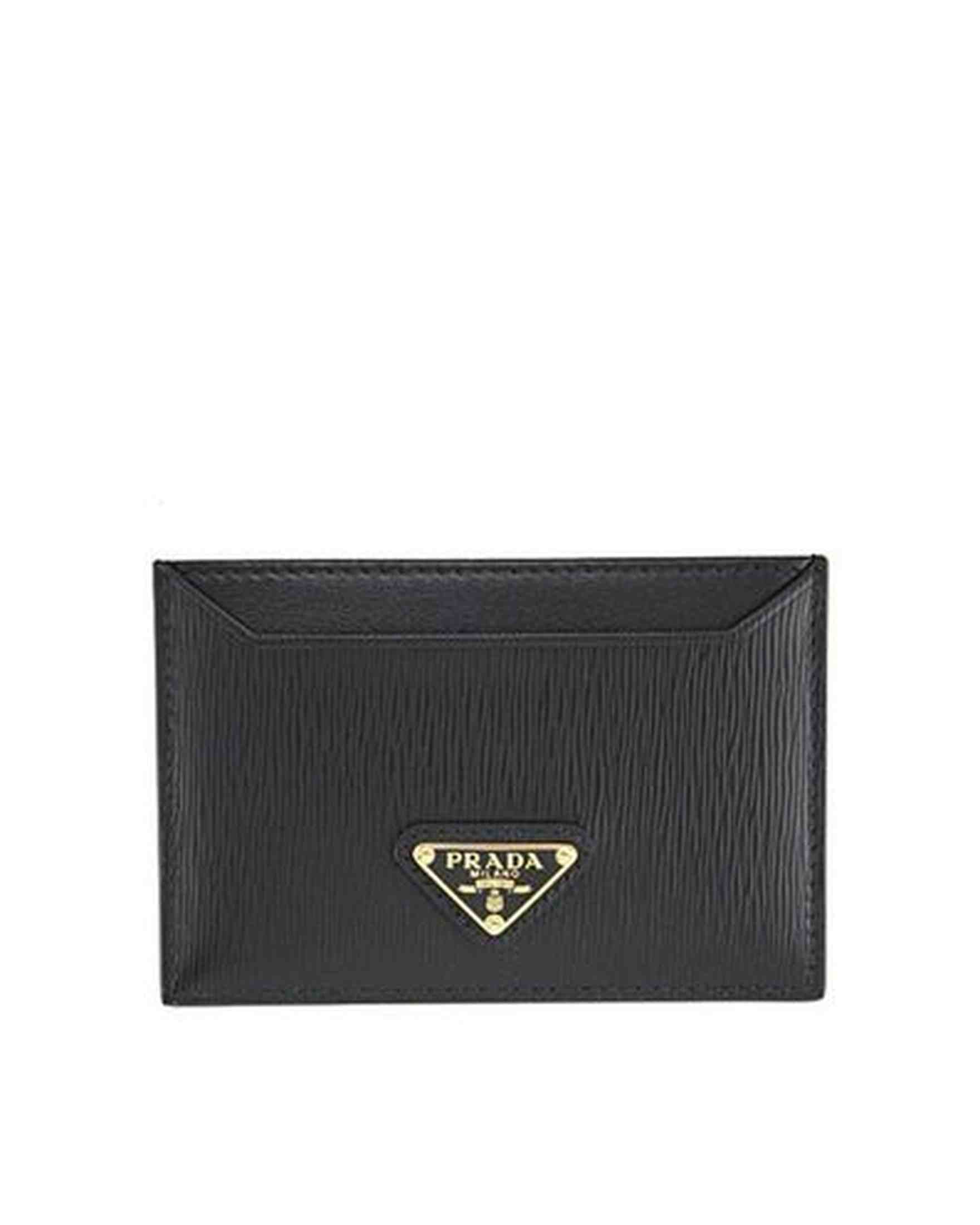 Prada Leather Cad Holder Glam Steals