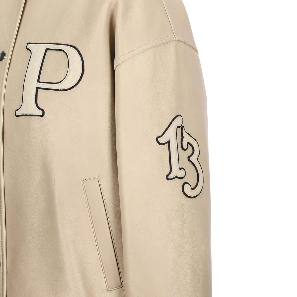 Prada Leather Padded Varsity Jacket Glam Steals