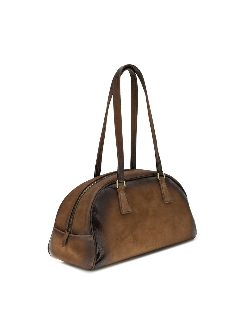 Prada Multicolor Calf Leather Bos Taurus Handbag Glam Steals