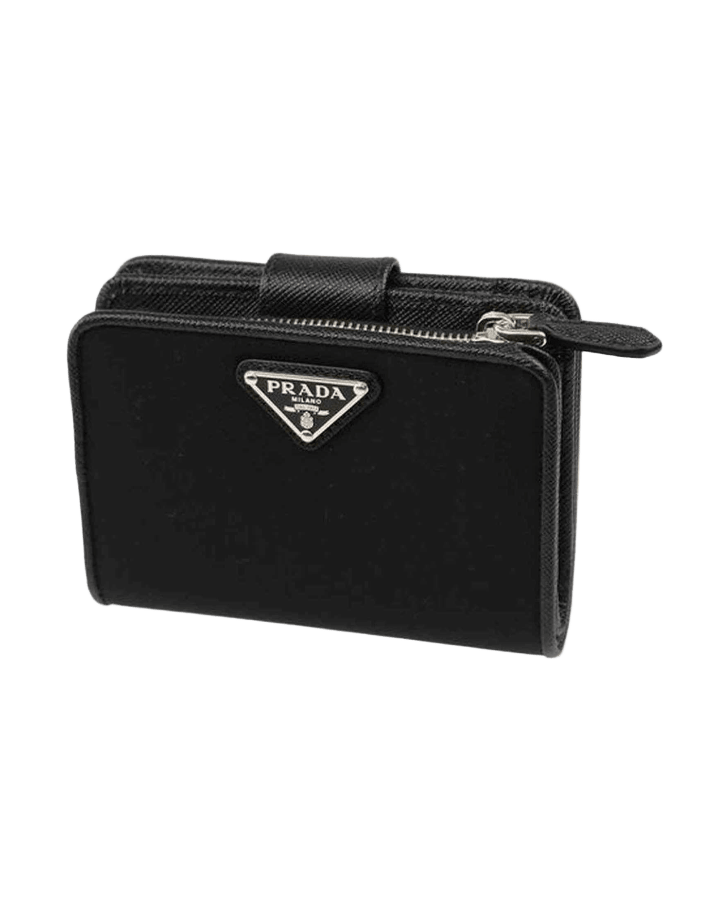 Prada Nylon And Leather French Wallet Glam Steals